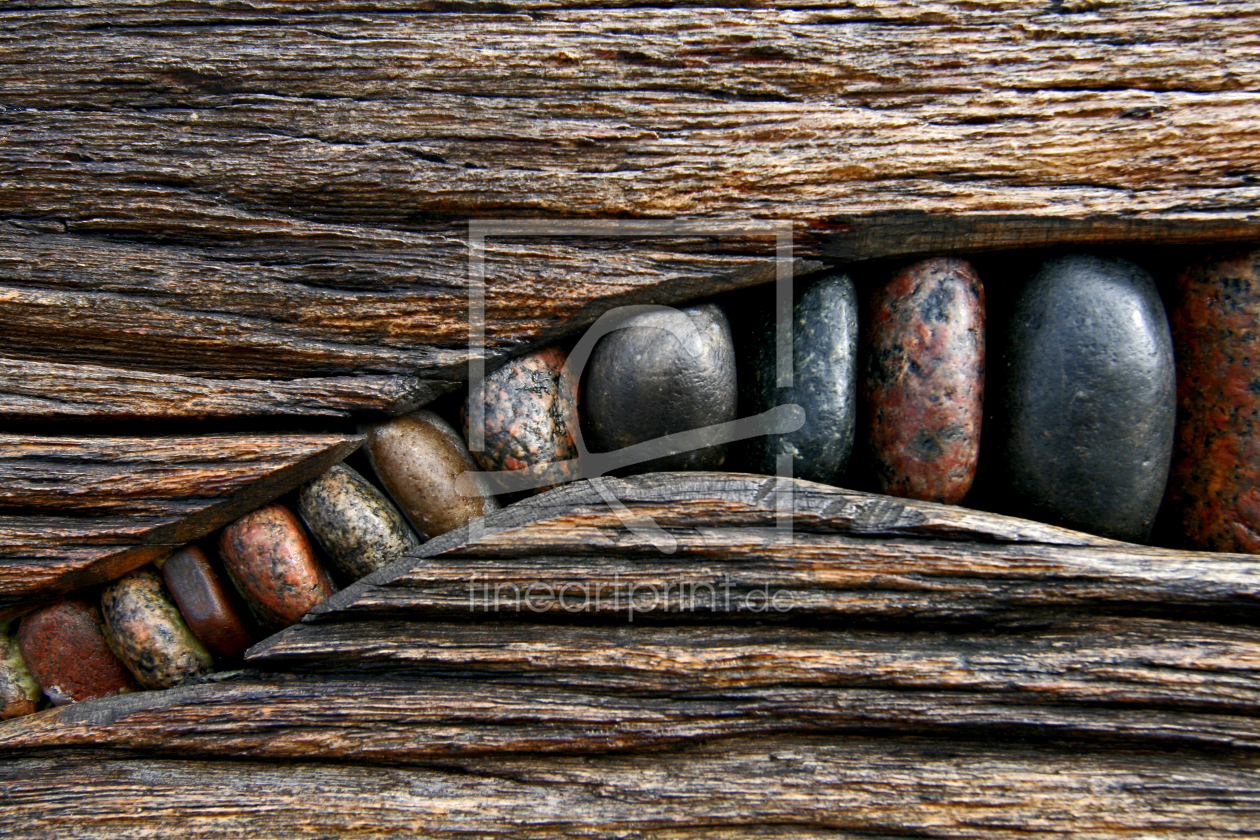 Bild-Nr.: 10026349 Steine in Holz erstellt von masto