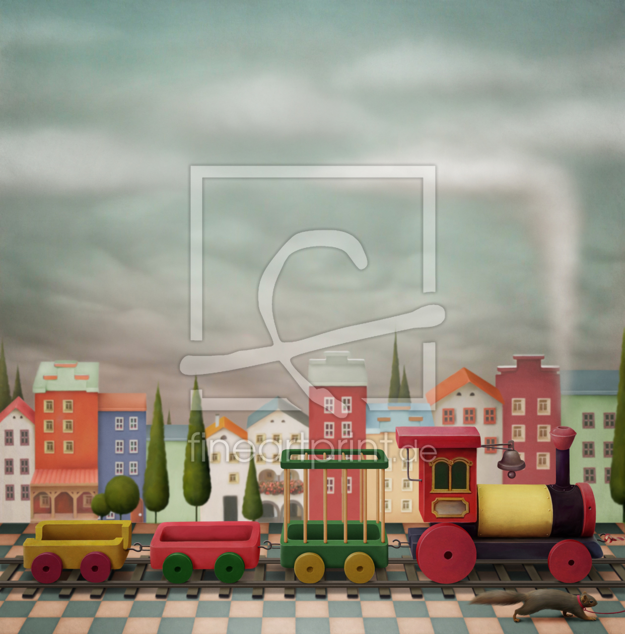 Bild-Nr.: 10155381 Imaginary toy  train  and the city erstellt von Ann-Mei