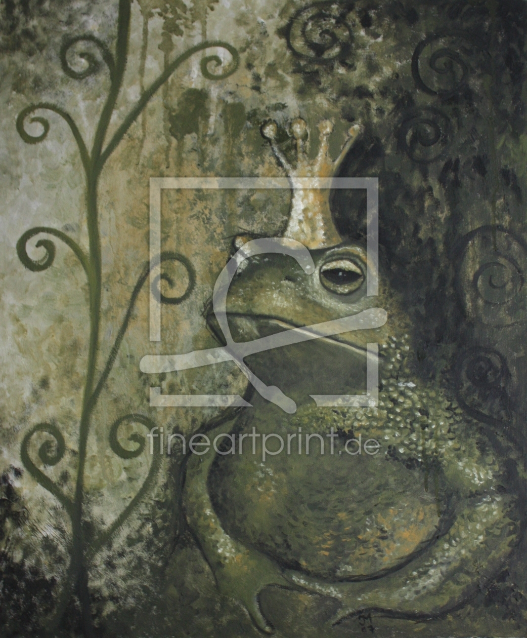 Bild-Nr.: 10351527 Der Froschkönig erstellt von GalerieFreiraum