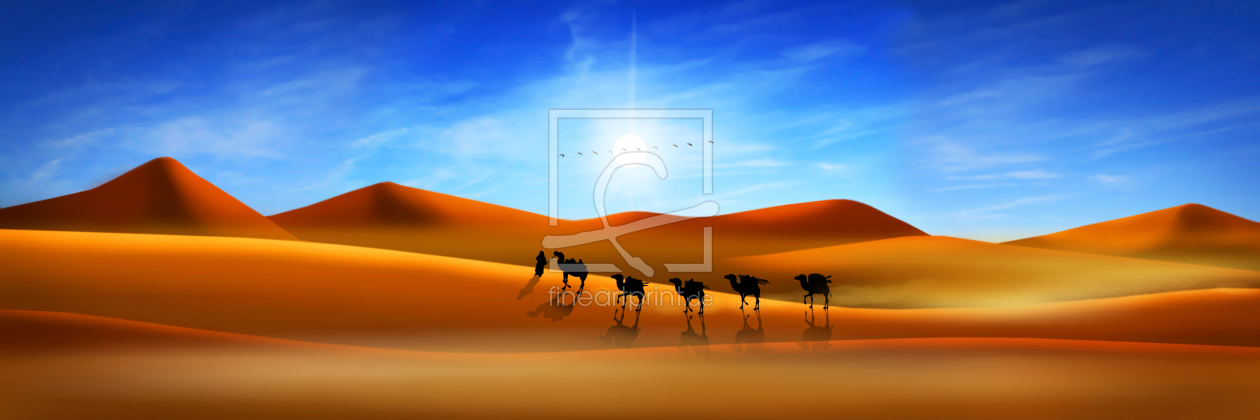 Bild-Nr.: 10375995 Die Wüsten-Karawane in Panorama erstellt von Mausopardia