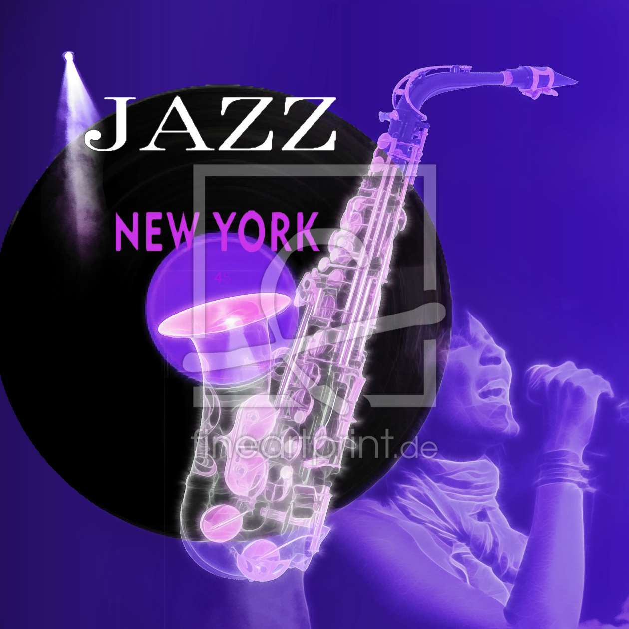 Bild-Nr.: 10394373 Jazz Club NEW YORK erstellt von Galerie-Fotoeffekt