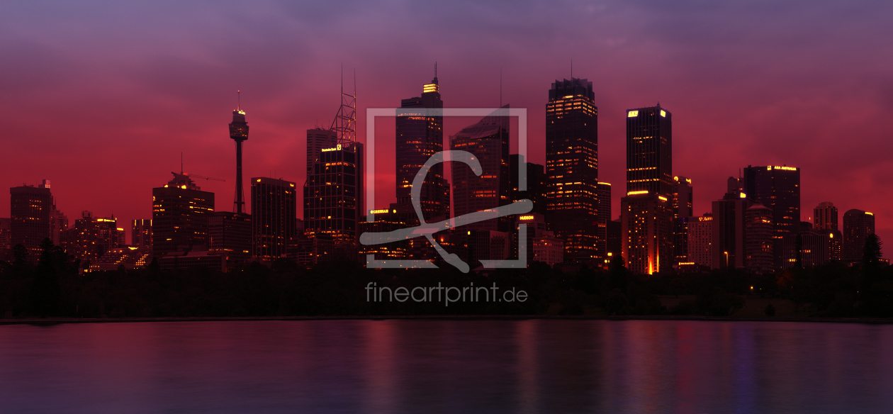 Bild-Nr.: 10440458 Digital Art Sydney Sonnenuntergang erstellt von Melanie Viola