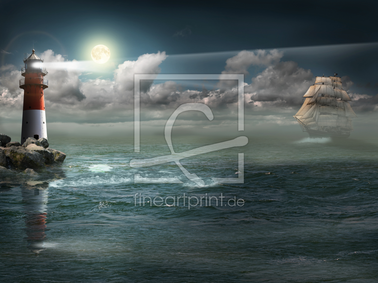 Bild-Nr.: 10443162 Segelschiff unter Beleuchtung erstellt von Mausopardia