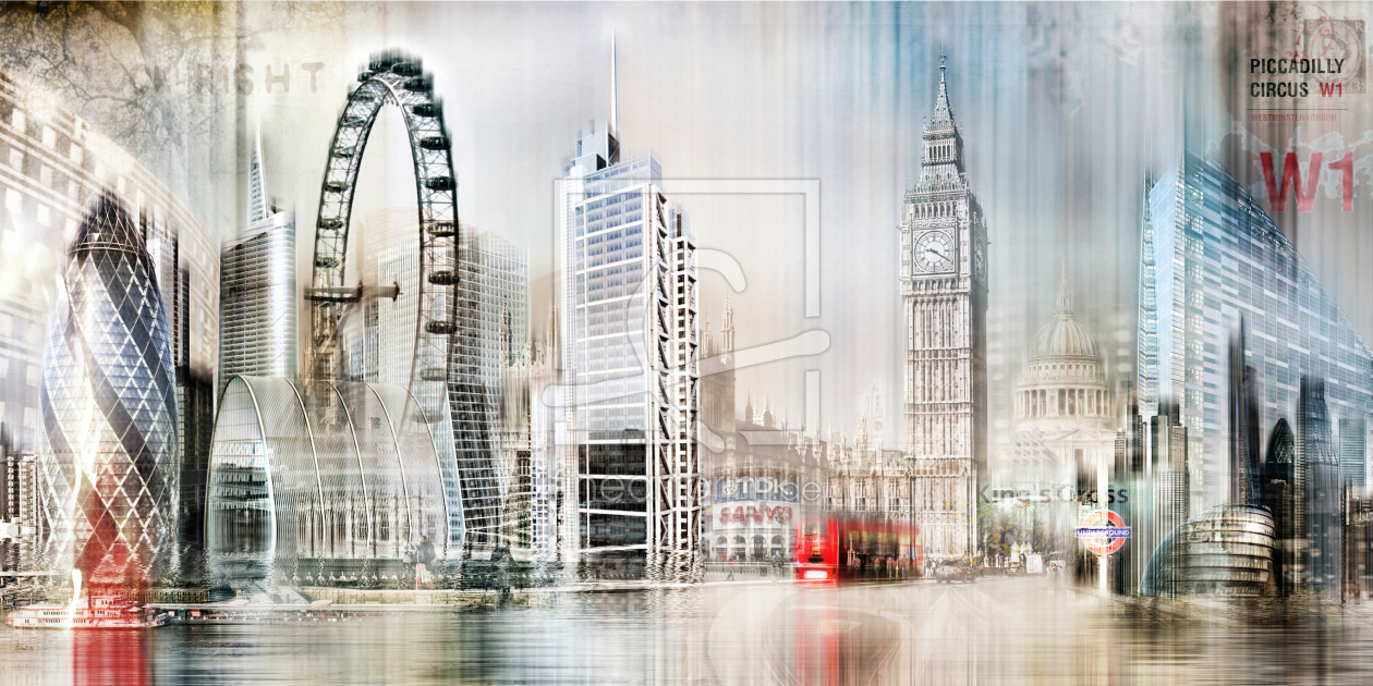 Bild-Nr.: 10563759 London Skyline Abstrakt erstellt von Galerie-Fotoeffekt