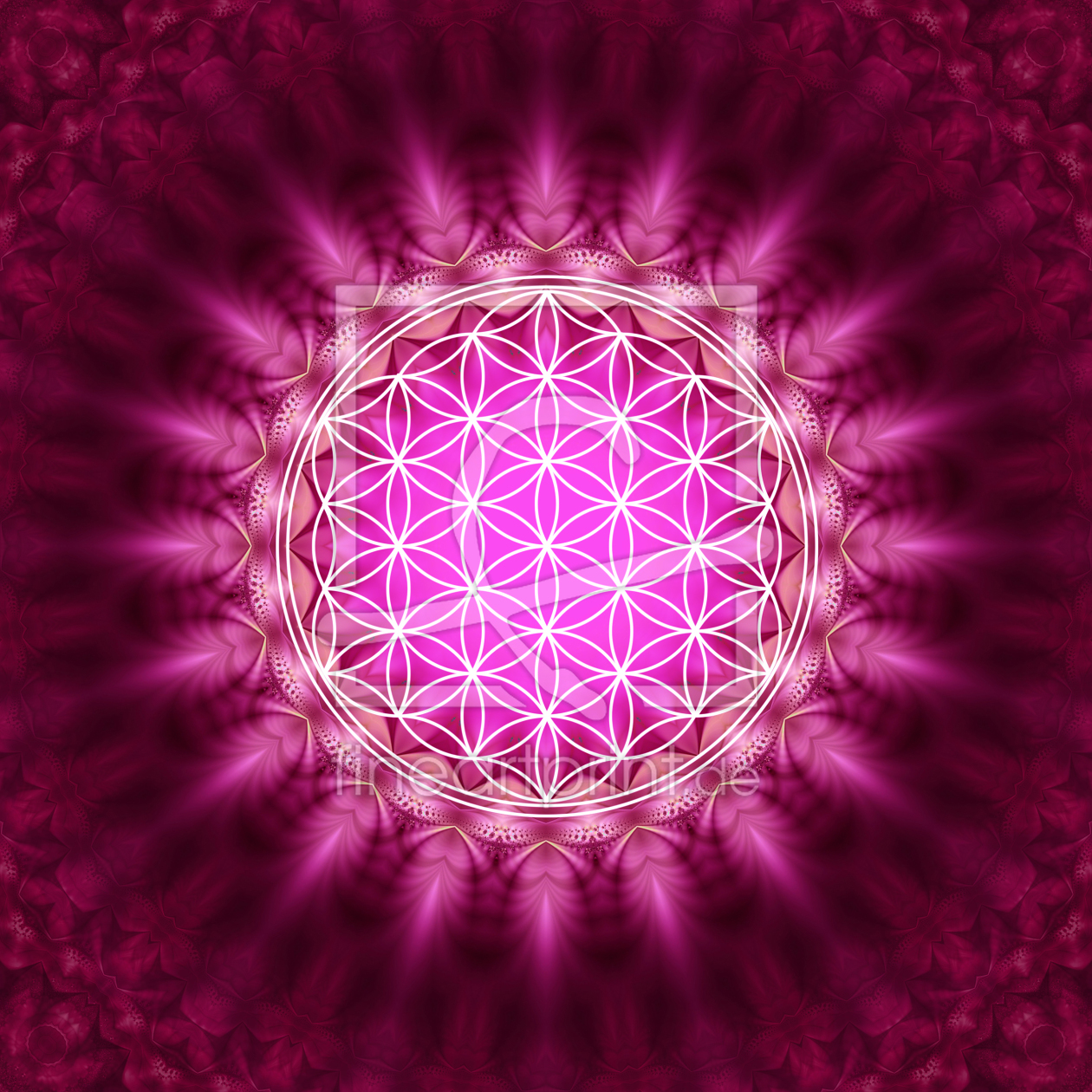 Bild-Nr.: 10849321 Blume des Lebens - Heilige Geometrie - Symbol der Harmonie erstellt von yuma