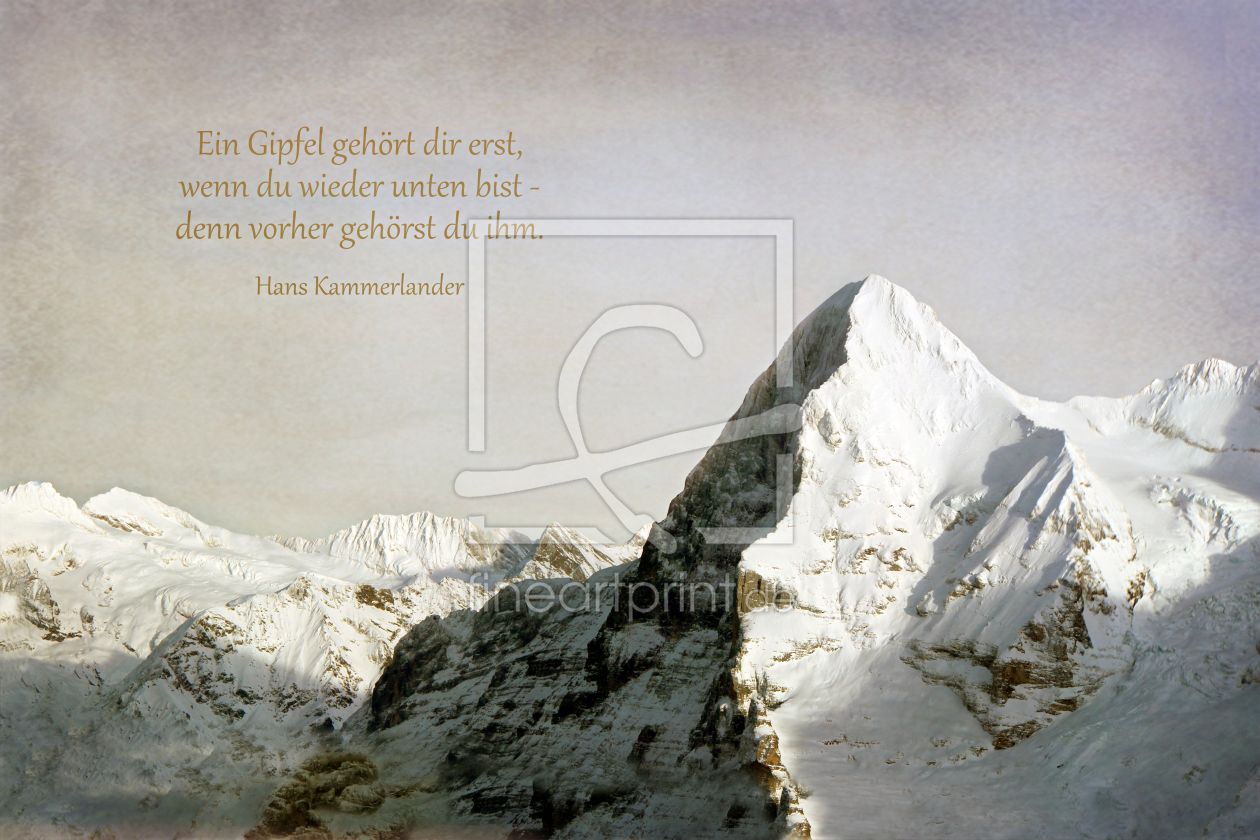 Bild-Nr.: 10894548 Der Gipfel (Eiger) erstellt von Gerhard Albicker