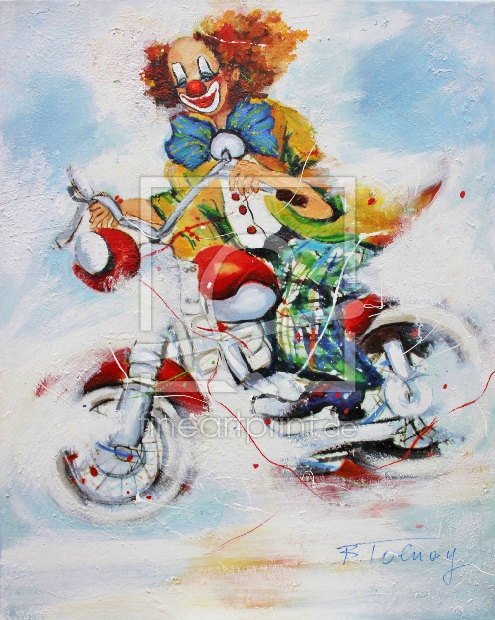 Bild-Nr.: 11241360 Biker Clown erstellt von Barbara  Tolnay