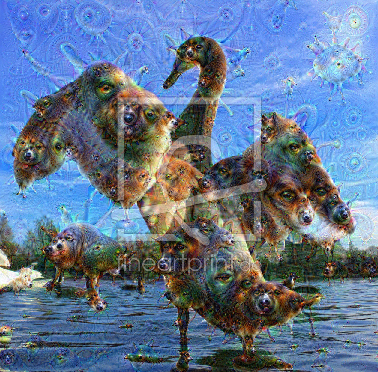 Bild-Nr.: 11559004 Dream Creatures - Swan - DeepDream erstellt von Schroeer-Ralf