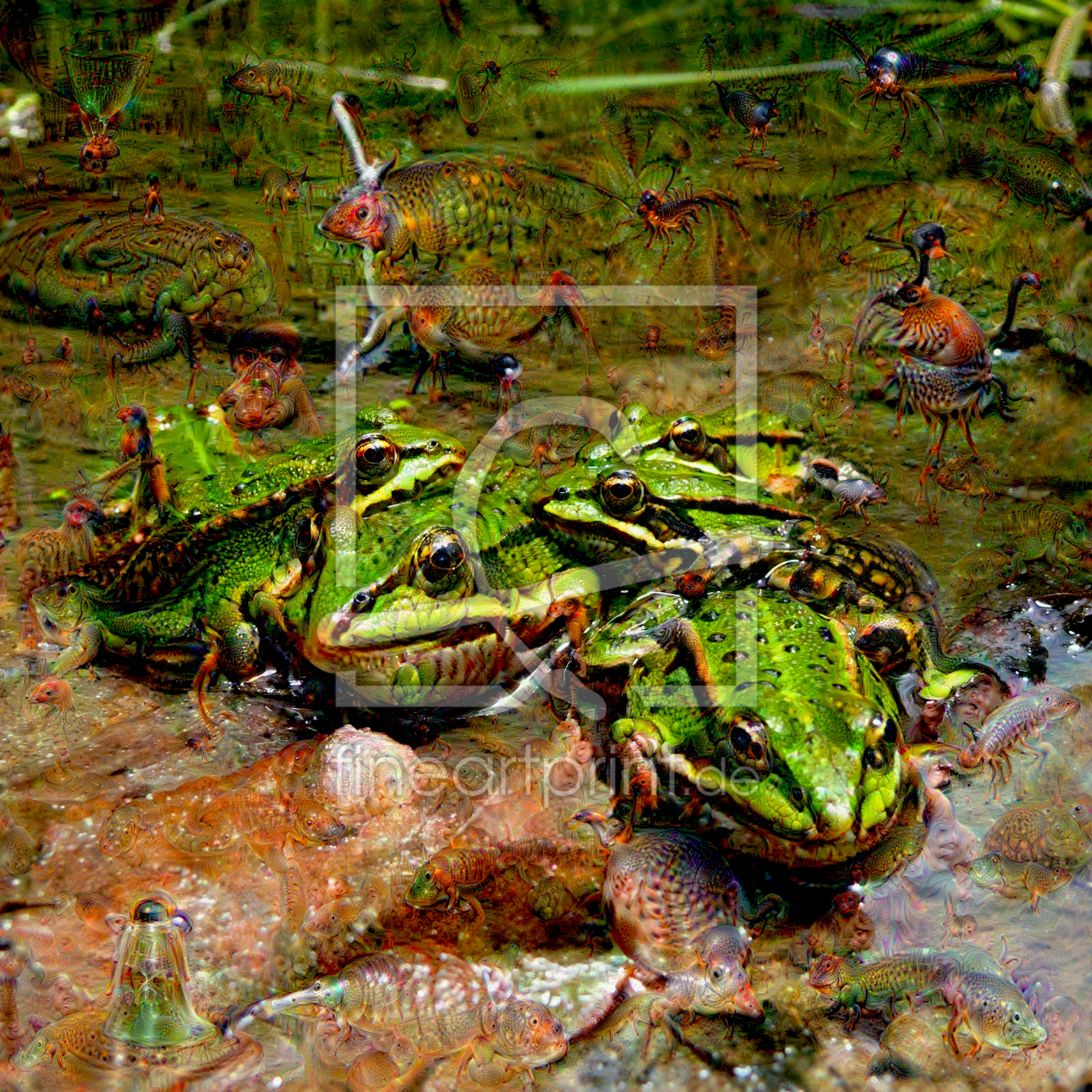 Bild-Nr.: 11559028 Dream Creatures - Frog - DeepDream erstellt von Schroeer-Ralf