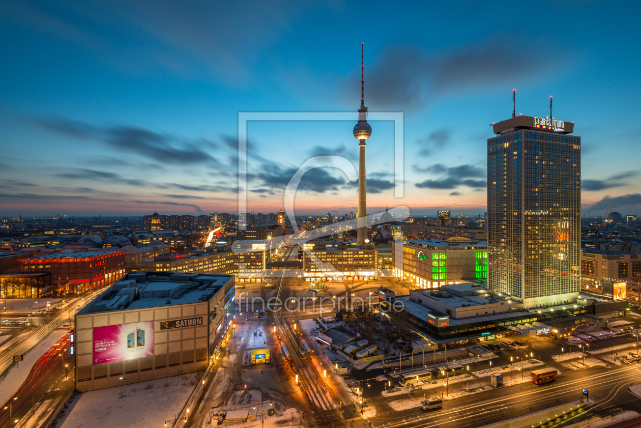Bild-Nr.: 11890474 Sonnenuntergang über dem Alexanderplatz Berlin erstellt von Robin-Oelschlegel-Photography