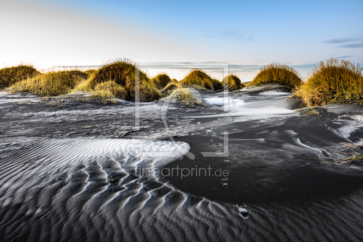 Bild-Nr.: 12054563 Strand mit Grashügeln bei Stokksnes in Island erstellt von Karin Stein