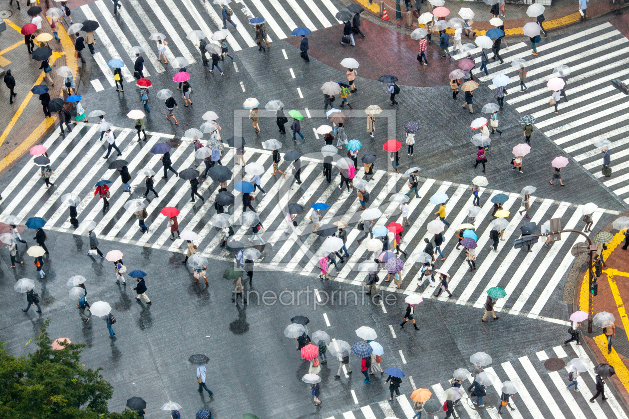 Bild-Nr.: 12399252 Shibuya Crossing im Regen erstellt von eyetronic
