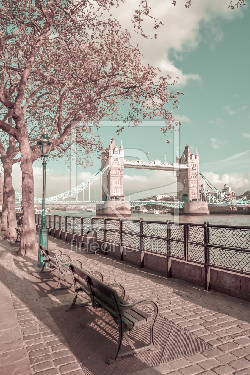 Bild-Nr.: 12430632 LONDON Am Ufer der Themse - urbaner Vintage-Stil erstellt von Melanie Viola