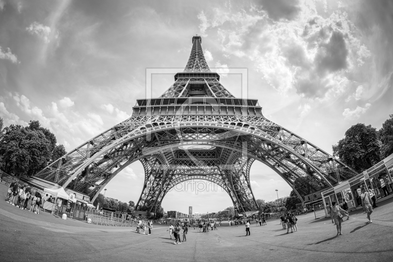 Bild-Nr.: 12752381 Eiffelturm Paris monochrom erstellt von eyetronic