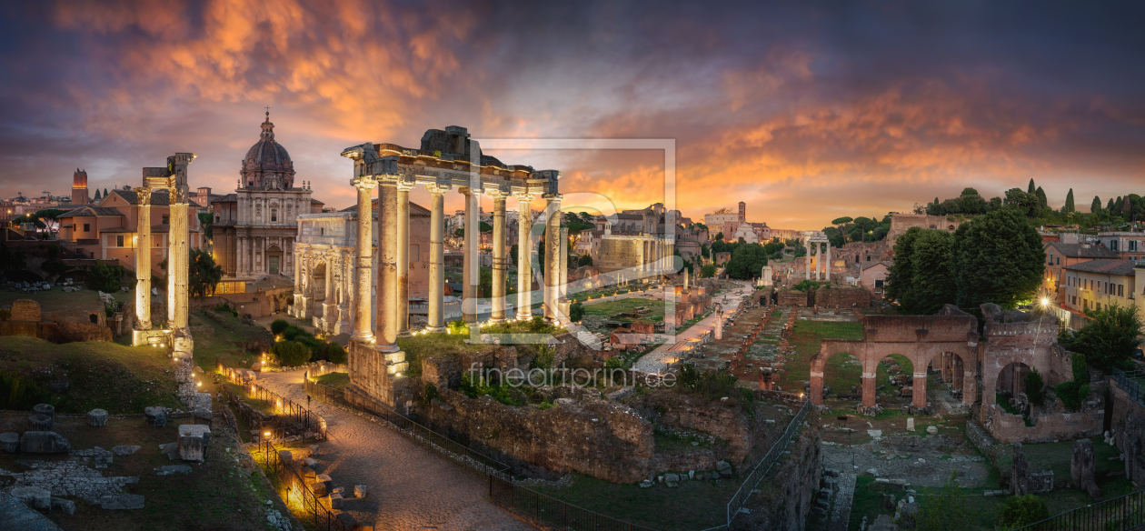 Bild-Nr.: 12805219 Das Forum Romanum in der Abenddämmerung erstellt von Smileus
