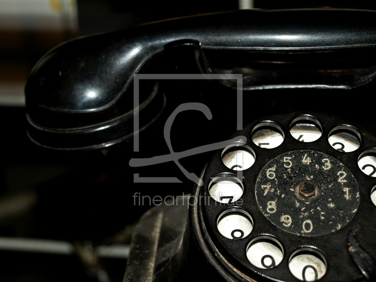 Bild-Nr.: 9564308 altes schwarzes Telefon erstellt von Sulamith