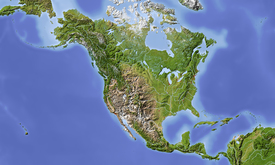 Nordamerika, Reliefkarte/9995421