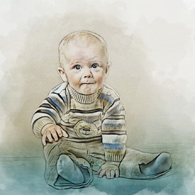 Kinderportrait Textur/10382943