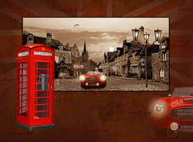 Collage british red mit englischer Telefonzelle/10430129