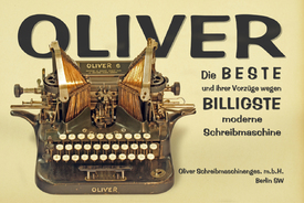 Schreibmaschine Oliver - fiktive Werbung/11073267