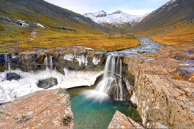 Skutafoss Wasserfall in Ost-Island/12791178