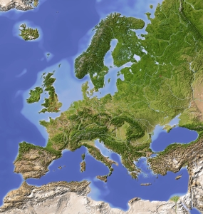 Bild-Nr: 9554562 Europa, Reliefkarte Erstellt von: AridOcean