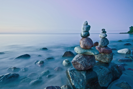 Bild-Nr: 9746174 Steinstapel am Strand Erstellt von: lightart