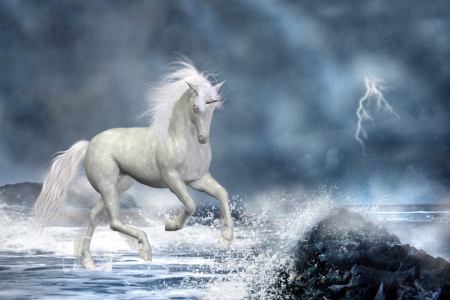 Bild-Nr: 10055171 white unicorn Erstellt von: Simone Gatterwe
