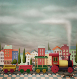 Bild-Nr: 10155381 Imaginary toy  train  and the city Erstellt von: Ann-Mei