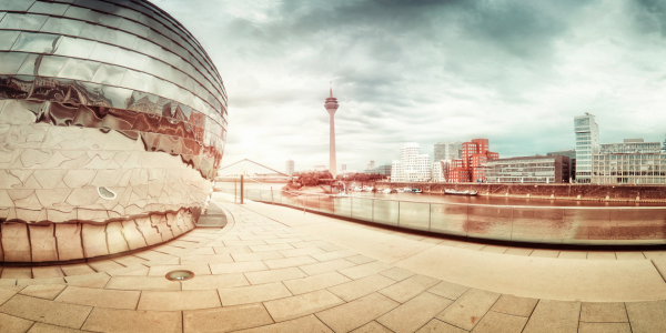 Bild-Nr: 10173165 Düsseldorf Medienhafen Panorama Erstellt von: Frank Wächter