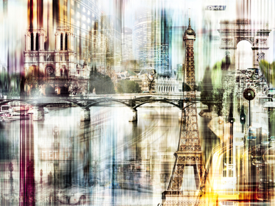 Bild-Nr: 10582425 Paris - Abstrakte Collage Erstellt von: Galerie-Fotoeffekt