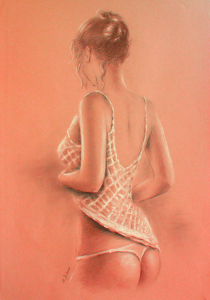 Bild-Nr: 10653544 Sexy Girl in Dessous - erotische Zeichnungen Erstellt von: Marita Zacharias