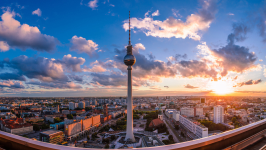 Bild-Nr: 10976356 Berlin Panorama bei Sonnenuntergang Erstellt von: Jean Claude Castor