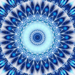 Bild-Nr: 11214158 Mandala Eisblau Erstellt von: Christine Bässler