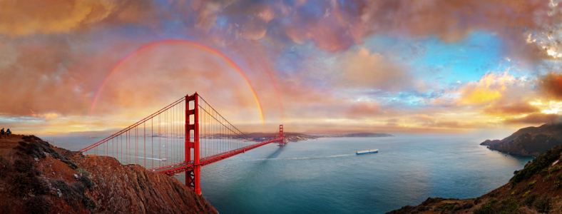 Bild-Nr: 11973424 San Franciso Golden Gate Rainbow Erstellt von: Rucker