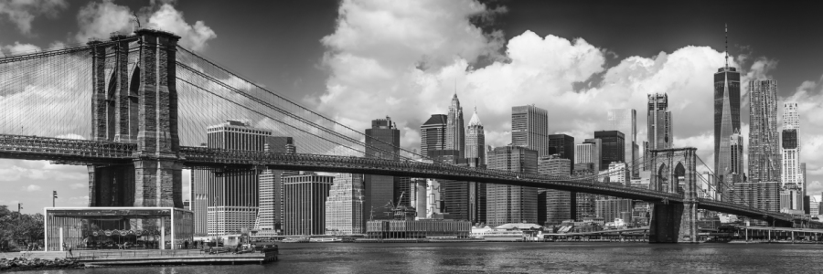 Bild-Nr: 11975848 MANHATTAN SKYLINE UND BROOKLYN BRIDGE Panorama  Erstellt von: Melanie Viola