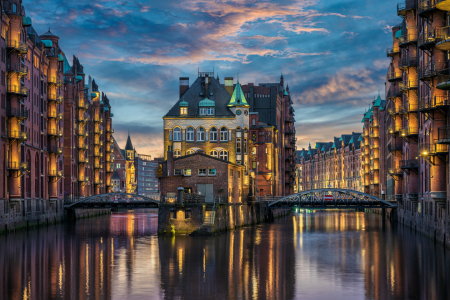 Bild-Nr: 12334967 Sonnenuntergang in Hamburg Erstellt von: Mapics