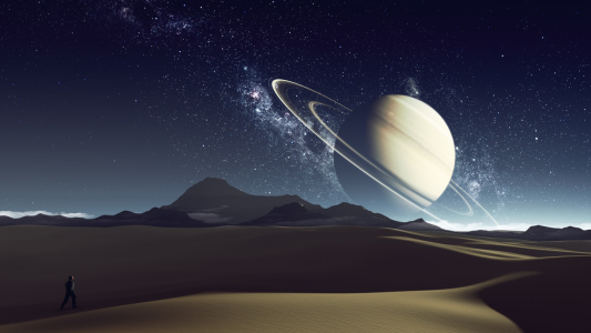Bild-Nr: 12432512 Saturn über der Wüste Erstellt von: Markus Gann