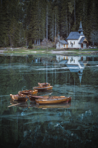 Bild-Nr: 12740272 Dolomiten Pragser Wildsee Boote Erstellt von: Jean Claude Castor